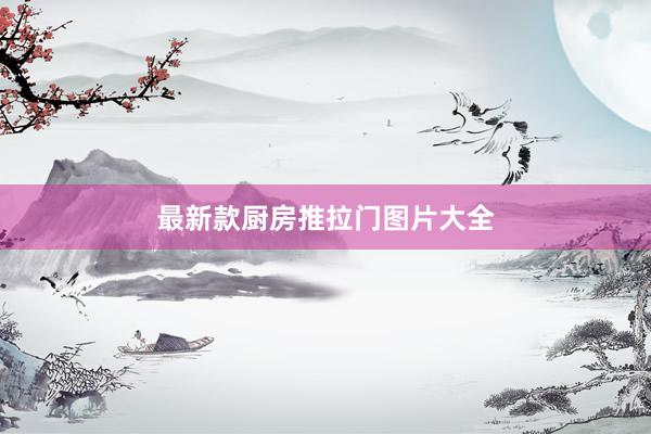 最新款厨房推拉门图片大全